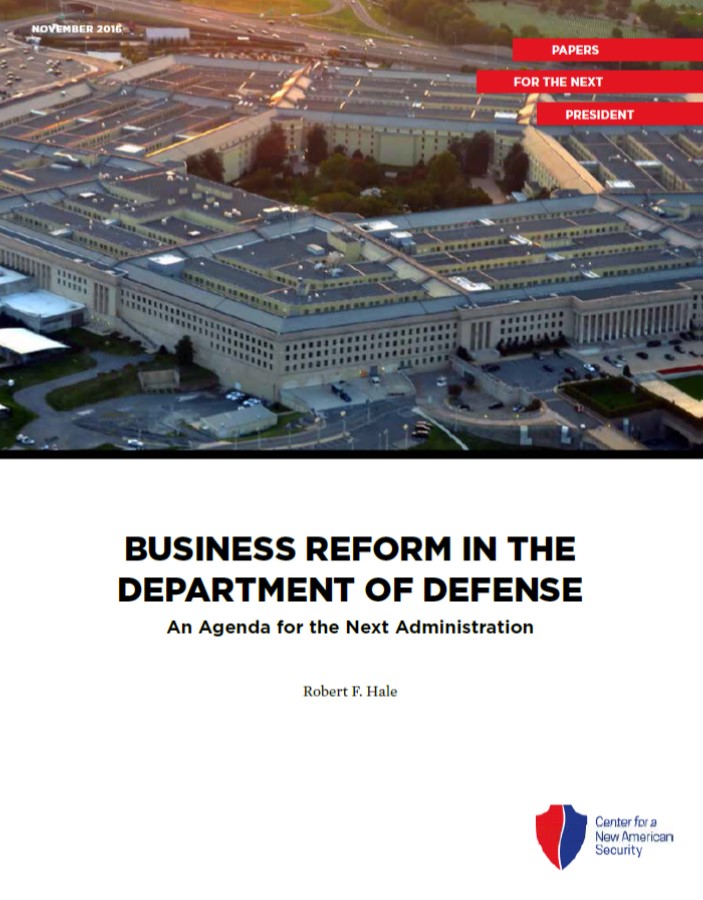 Business Reform in the Department of Defense
